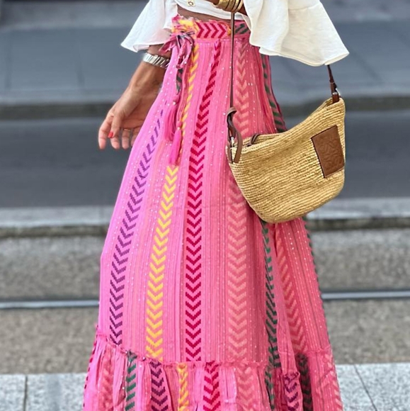 Pink Prism Maxi Skirt - Picture 3 of 9